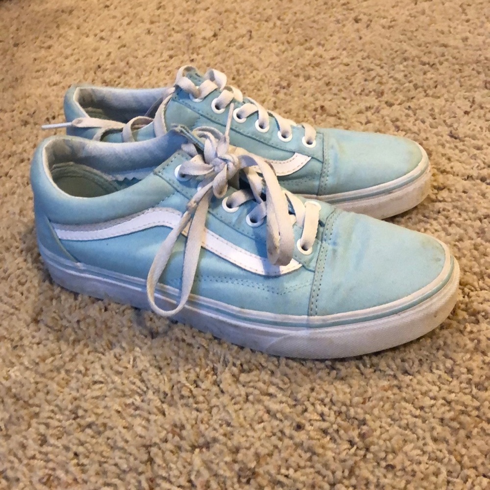 Baby blue vans (old skool)